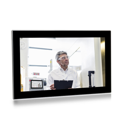 Alle in einem multi Touch Screen PC 17,3“ DDR4 4GB 128G SSD-Doppelt-Netz CER ROHS