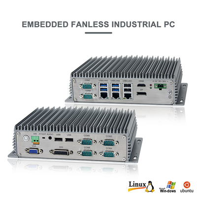 Industrieller Mini Embedded PC 2*RS232 4*RS232/422/485 Celeron J6412