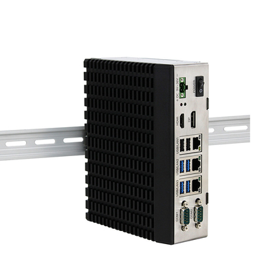 Schroffer eingebetteter industrieller Computer J6412 verdoppeln Hutschiene-Berg Lan Quad Core Windowss 10