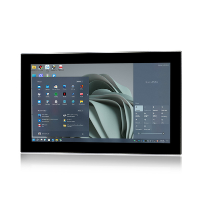 15,6 Zoll schroffes eingebettetes PC Breitbild IP65 Windows11 100*100 VESA Mounting