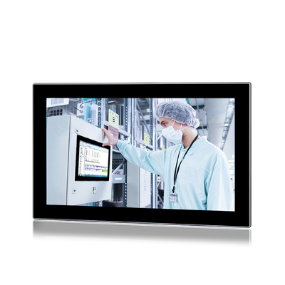 18.5Inch industriell ganz in einer   PC HMI Platte J1900 CPU-Front IP65