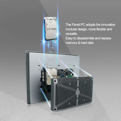 Hmi bettete industriellen Edelstahl-Platte PC mit GPIO ein