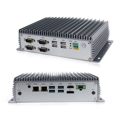 Fanless eingebetteter Computer Mini Box Pc Windows 10 Dual Cores 2.1GHz