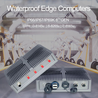Industrieller PC RS232 Windows, I7 8565U bettete Computer-Lösungs-Fanless Mikropc ein