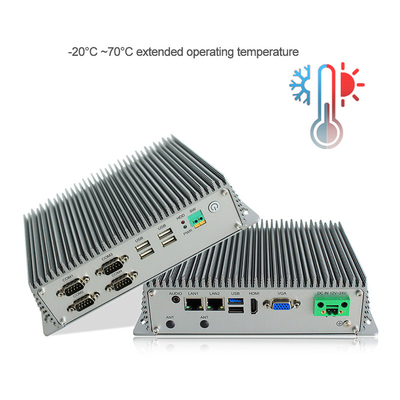 Fanless industrieller eingebetteter Kasten PC fertigte Kern des Viererkabel-J1900 besonders an