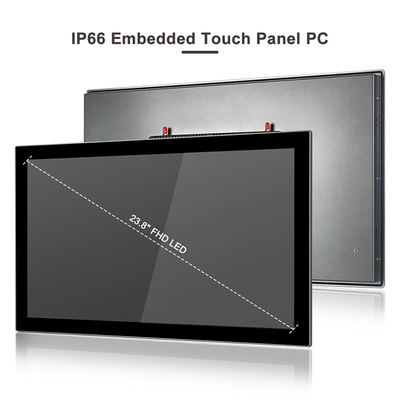 Fanless industrieller Fingerspitzentablett PC verdoppeln Lan Pc Vesa Mount 24&quot; 1920 x 1080
