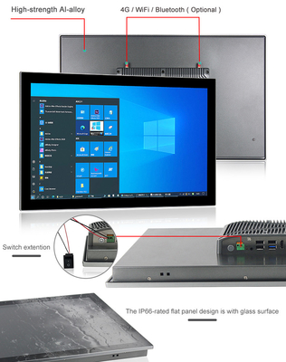 Industrieller PC Fingerspitzentablett I7-8565U CPU 24 Zoll-Computer mit 4G 5G WIFI optional