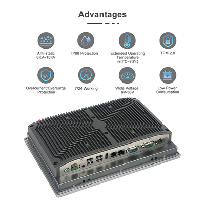 Alle in einem medizinischen industriellen Windows11 Fingerspitzentablett PC IP65 betteten Kern I7 mit VESA ein