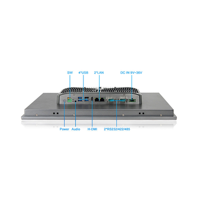 17&quot; eingebetteter Fingerspitzentablett PC Fanless Windows11 alle in einem kapazitiven Fingerspitzentablett PC