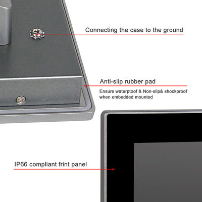 Mini Industrial Touchscreen-PC Wand, die 13,3“ FHD alle in einen 10 des Noten-Punkten Kern-I5 anbringt