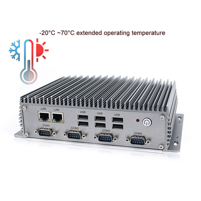 Industrieller eingebetteter PC Dual Core 2.1GHz Kasten I3-8145U CPU mit 4 X RS232