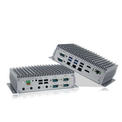 9 - industrieller eingebetteter Kasten PC Windows11 Intel J6412 der breiten Spannungs-36V Fanless mit 3xLAN