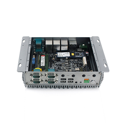 Fanless eingebettete Mini Computer J6412 DDR4 M.2 SSD 3xRJ45 Lan Linux/Win10 Pro