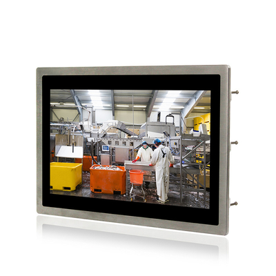 Wasserdichter Platte IP67 PC 13,3“ Vesa Wall Mounted Capacitive Touch-Platte PC mit großem Bildschirm
