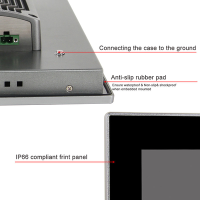15&quot; 8. Fingerspitzentablett GENs I3 Linux kapazitiver multi Fanless industrieller AIO PC