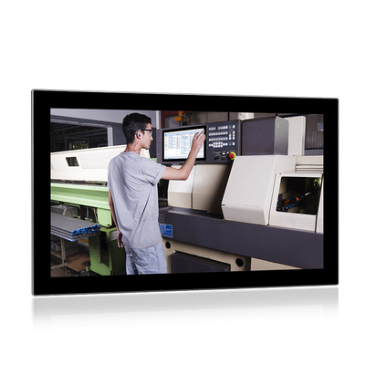 21,5&quot; lüfterloser Panel Computer mit kapazitivem Touch Celeron J6412 IP66 Front