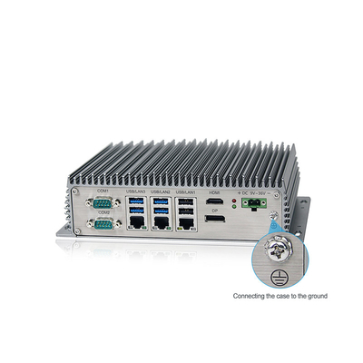 Hohes starkes industrielles Fanless Mini-PC J6412 USB Celeron Fenster Linux mit Wifi