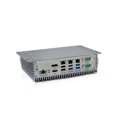 Eingebetteter industrieller Fanless Mini-PC J6412 J1900 I3 I5 mit 3*LAN 8*USB 6*COM