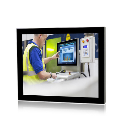 Wasserdichter industrieller PC Fingerspitzentablett IP69K im Freien 17 Zoll an der Wand befestigt
