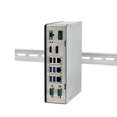 Schroffer eingebetteter industrieller Computer J6412 verdoppeln Hutschiene-Berg Lan Quad Core Windowss 10