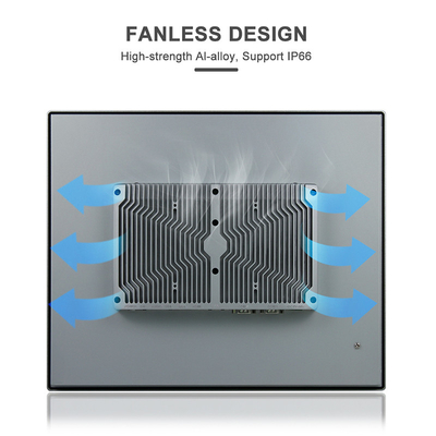 Platte Wifi Fanless industrieller PC 10 Punkt PCAP 1280 x 1024 17INCH