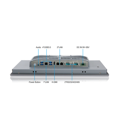 Fanless eingebettetes industrielles ganz in einem PC J1900 J6412 des Bildschirm-