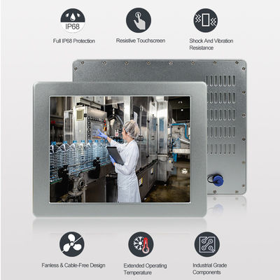 12 Touch Screen PC des Zoll-Ip68 widerstrebender wasserdichter hohe Helligkeit