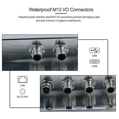 Industrieller 12in wasserdichter Fanless PC-Touch Screen Platten-Ip66 mit Edelstahl-Kasten
