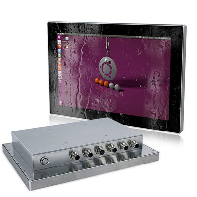 Industrieller 12in wasserdichter Fanless PC-Touch Screen Platten-Ip66 mit Edelstahl-Kasten