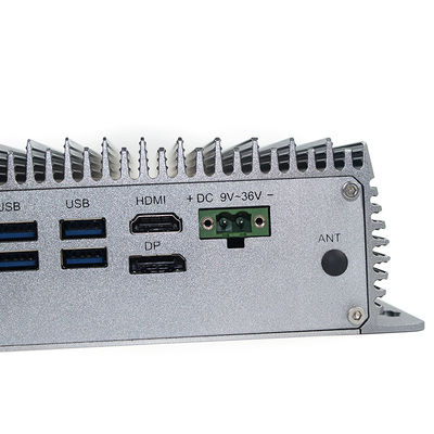 8. CPU-Aluminiumlegierung industrieller Fanless Mini-PC, MSATA 128G SSD Fanless I3 Mini Pc