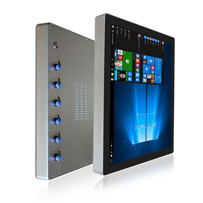 Wasserdichter 19 Zoll-Touch Screen im Freien bettete industrieller Platte PC hohe Helligkeit ein