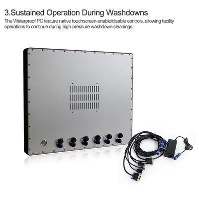 Wasserdichte flache Ip66 Touch Screen Computer, 19&quot; im Freien Fanless Hmi-Platten-PC