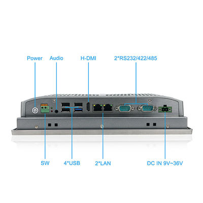 Hmi bettete industriellen Edelstahl-Platte PC mit GPIO ein