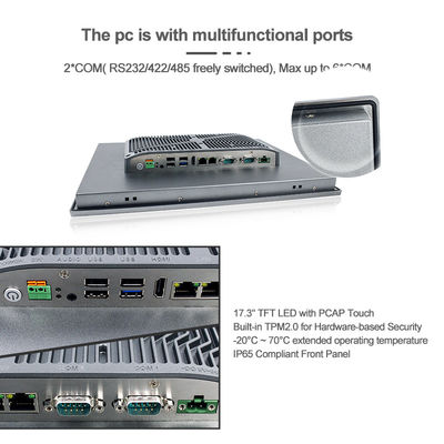 17,3“ modularer schroffer eingebetteter Computer FHD für Produktionsautomatisierung