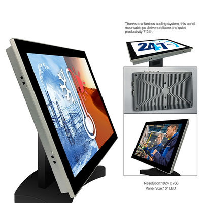 Bluetooth RS422 LAN Industrial Panel Mount Monitor, 15 Zoll 6 industrieller Platten-Computer COM
