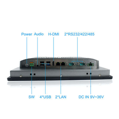 Wasserdichter PC Touch Screen X86 Intel I3 TPM2.0 für menschliche Maschinen-Schnittstellen-Platten-Berg