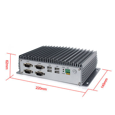 Lärm-Schienen-industrieller PC Intels I7 4g Lte, X86 Rs232 Rs485 Windows 8 Mini Pc