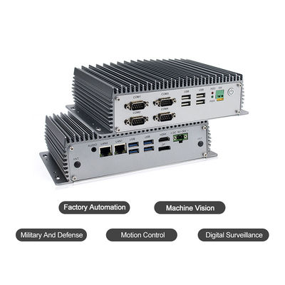 Fanless eingebetteter Computer Mini Box Pc Windows 10 Dual Cores 2.1GHz