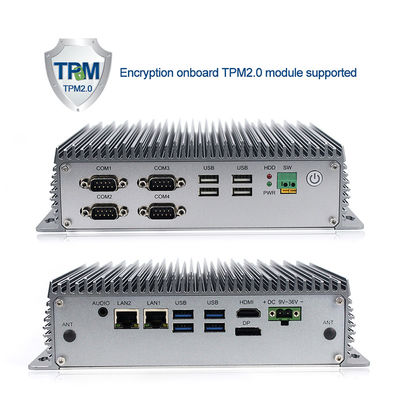 Fanless eingebetteter Computer Mini Box Pc Windows 10 Dual Cores 2.1GHz