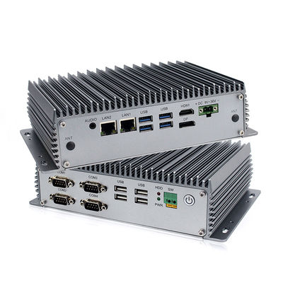 Intel I5 bettete Fanless industriellen Mini-PC Computer verdoppeln COM-Hafen Lan With Rs-232 ein