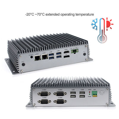 Intel I5 bettete Fanless industriellen Mini-PC Computer verdoppeln COM-Hafen Lan With Rs-232 ein
