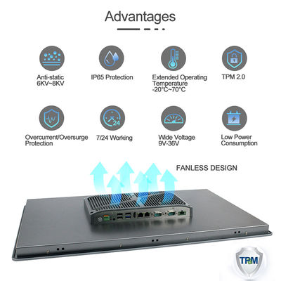 PC Platte 1000nits I7 HMI 8. Generation Ip66 Front Waterproof