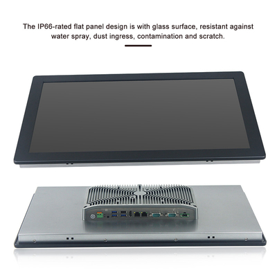 Computer-Wand-Berg-Front IP65 PC Platte PCAP Note eingebettete Fanless industrielle