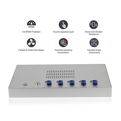Wasserdichter schroffer industrieller Gewinn 10 PC Platte IP69K 15,6 Zoll aller in One Touch-Platte PC