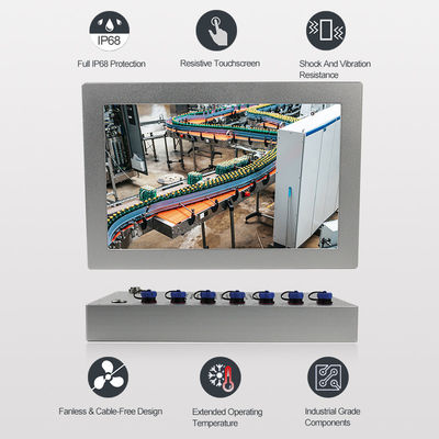 Qualität Widerstrebender wasserdichter Ip66 Touch Screen PC im Freien feuchter Umwelt-Gebrauch Fabrik