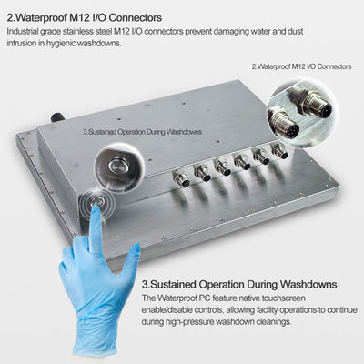 Qualität Fanless 15 Edelstahl-Platte PC des Zoll-IP69K 304 für Lebensmittelindustrie Fabrik